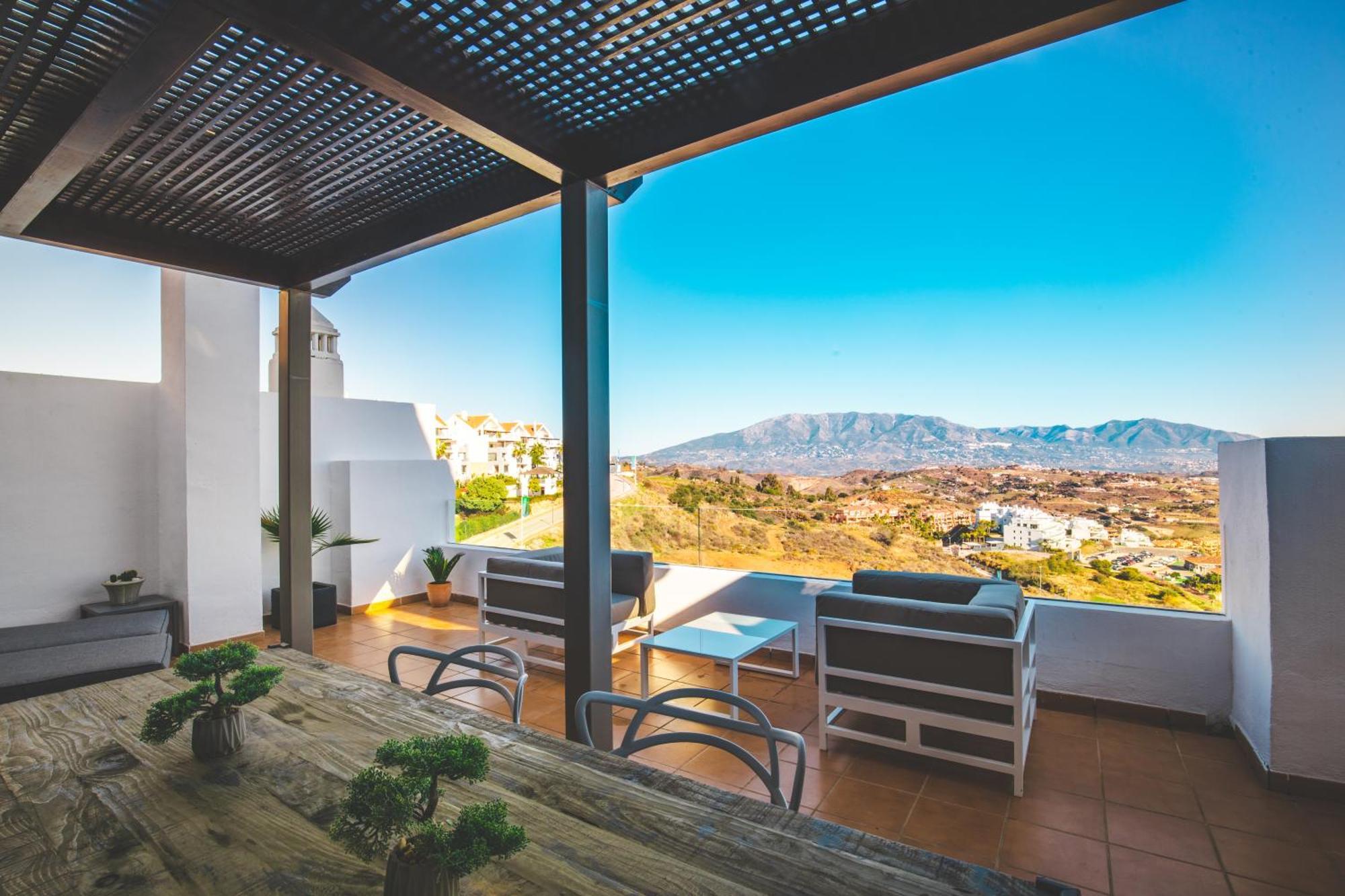 Ferienwohnung Penthouse La Cala De Mijas Golfview,Mountain Ans Seaview Exterior foto